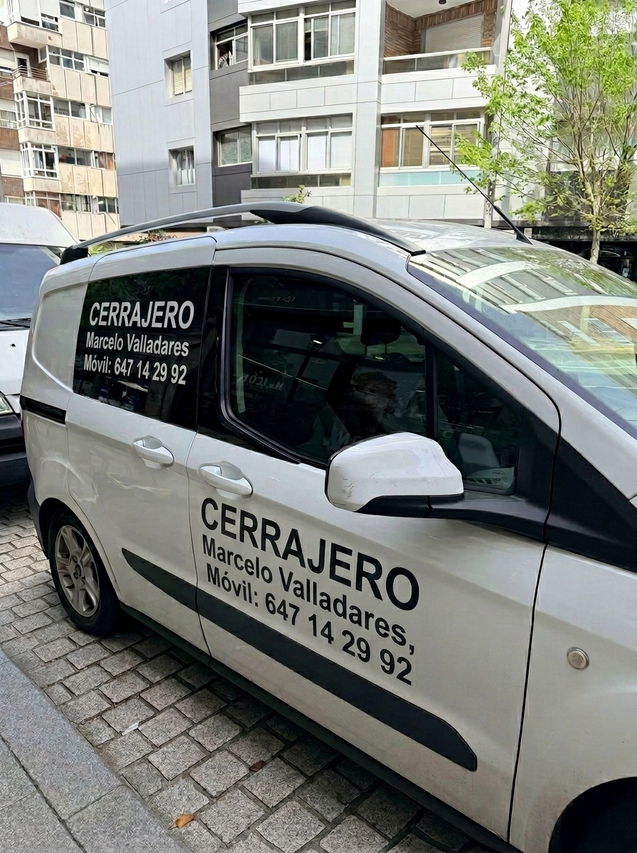 Vehículo de servicio de cerrajería en Vigo